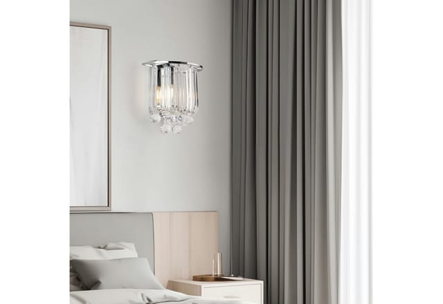 Wandleuchte Alnwick E14 Chromfarben [ Lux.pro
