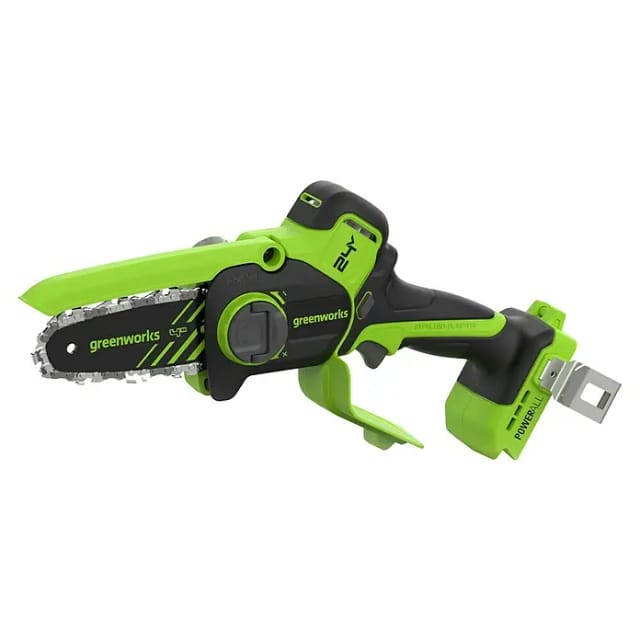 Greenworks Einhand-Akku-Kettensäge Mini GW 24V BL 10 cm (24 V, Li-Ionen, Ohne Akku, Schwertlänge: 10 cm)