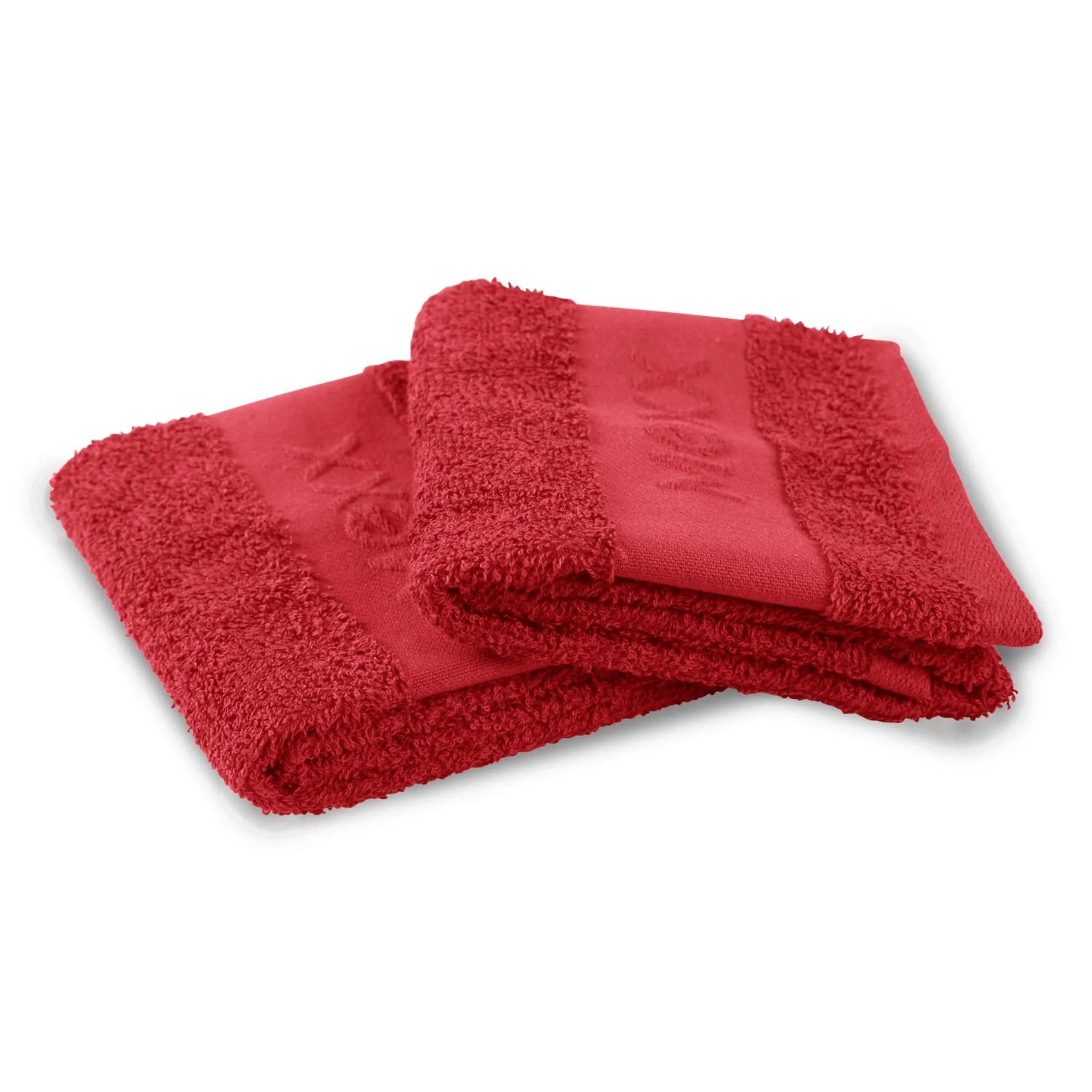 Bestlivings Gästetuch Rot 30 x 50 cm 2 Stück