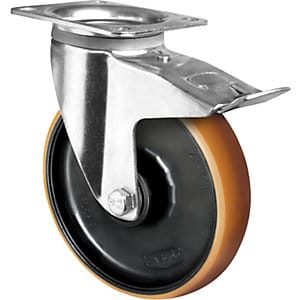 CASCOO Lenkrolle mit Totalfeststeller ø 160 mm Serie Z4U5 Doppelkugellager E-Serie