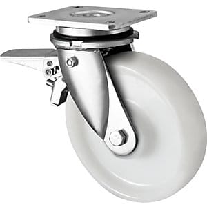 CASCOO Lenkrolle mit Totalfeststeller im Vorlauf ø 125 mm Serie Z0Z0 Doppelkugellager