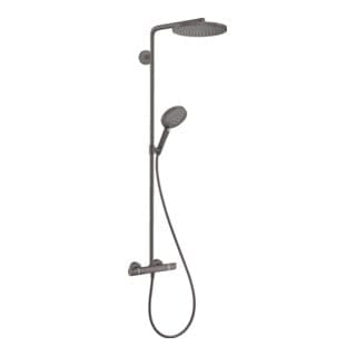 hansgrohe Showerpipe Raindance S 2jet, EcoSm.+, 6 l/m., brush. bla chrome