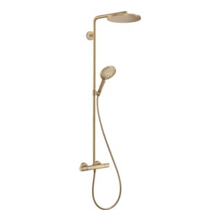 hansgrohe Showerpipe Raindance S 2jet, EcoSmart+, 6 l/min, brushed bronze