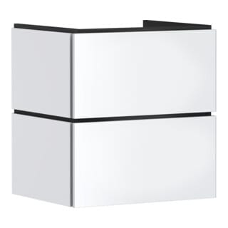 hansgrohe Waschtischunterschrank Xilesa E 580x470mm, m 2 SchKa. PushOpen, mattweiß
