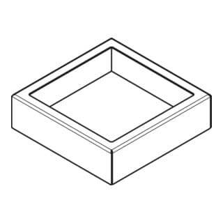 hansgrohe XtraStoris Abdeckung 12x12x22 für Abfalleimer