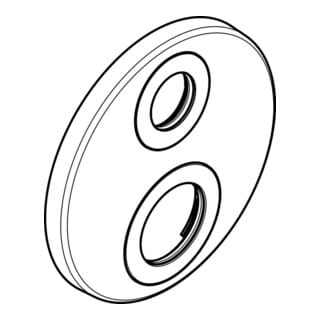 hansgrohe Rosette d:150mm Ecostat S Thermostat F-Set Ab-Umstellventil BBC