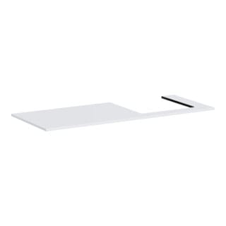 hansgrohe Konsole Xilesa E 1375x550mm, Ausschnitt rechts, mattweiß