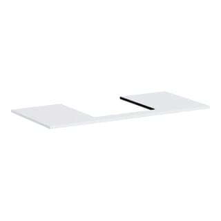 hansgrohe Konsole Xilesa E Ausschnitt mittig, 1180x550mm, mattweiß