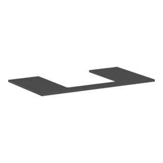 hansgrohe Konsole Xilesa E Ausschn mit., 980x550mm, schiefergr matt