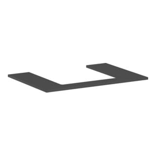 hansgrohe Konsole Xilesa E Ausschn mit., 780x550mm, schiefergr matt