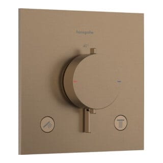 hansgrohe Thermostat Ecostat Comfort E UP, f 2 Verbr., 24 l/min, brushed bronze