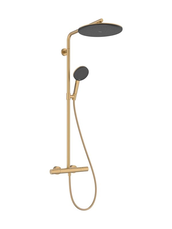 hansgrohe S-Pipe Raindance Alive S Puro 1jet, EcoSmart, 8 l/min, brushed bronze
