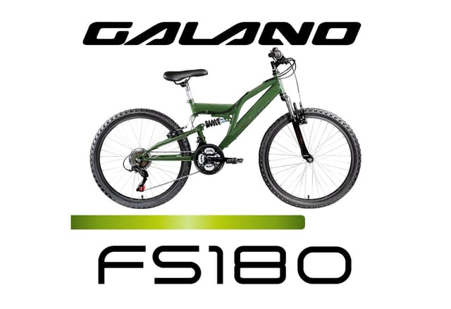 Galano FS180 Jugendfahrrad 24 Zoll Mountainbike 130 - 145 cm 21 Gänge Mädchen Jungen Fahrrad ab 8 Jahre MTB Fully Jugendrad V-Brakes