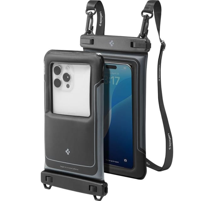 Spigen A611P 2-pack waterproof case - matte black
