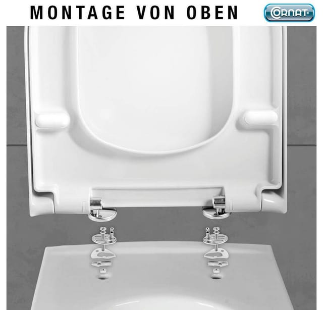 CORNAT WC-Sitz PREMIUM 10, ergonomisches Design, mit Soft-Close-Funktion