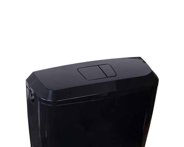 Belvit Spülkasten BV-AP6007, einzel, 1 St., Belvit Topazio Glänzend Schwarz Spülkasten Aufputzspülkasten