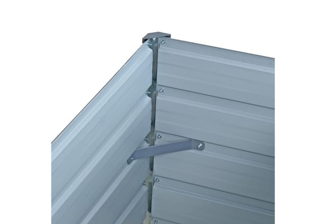ESTEXO Hochbeet Metall Blumenbeet 100x40x45 cm Grau Pflanzbeet Gemüsebeet Pflanzkast