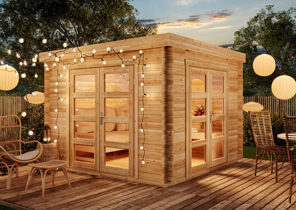 B-Ware Gartenhaus Paloma Beach - Naturbelassen