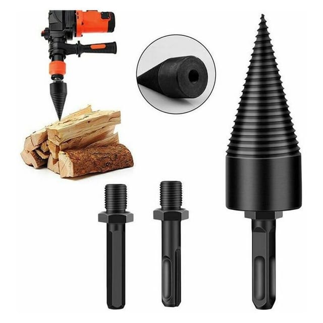 Holzspalter, Kegelbohrer, Holzspaltbohrer 42 Mm, Robustes Werkzeug Zum Schleifen Von Holzspaltschrauben.