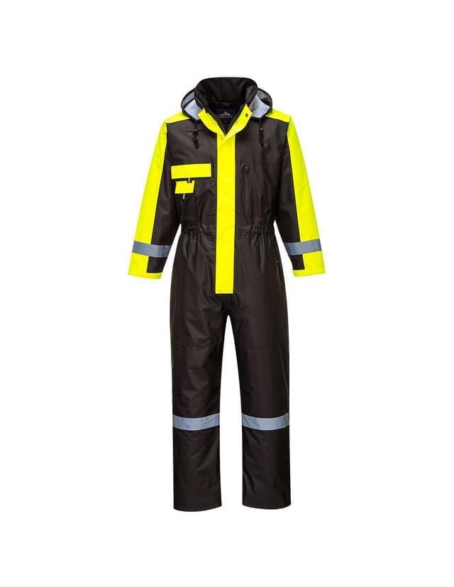 Portwest Herren Winter Arbeitsoverall -40 °c Kälteschutz Schwarz Xl