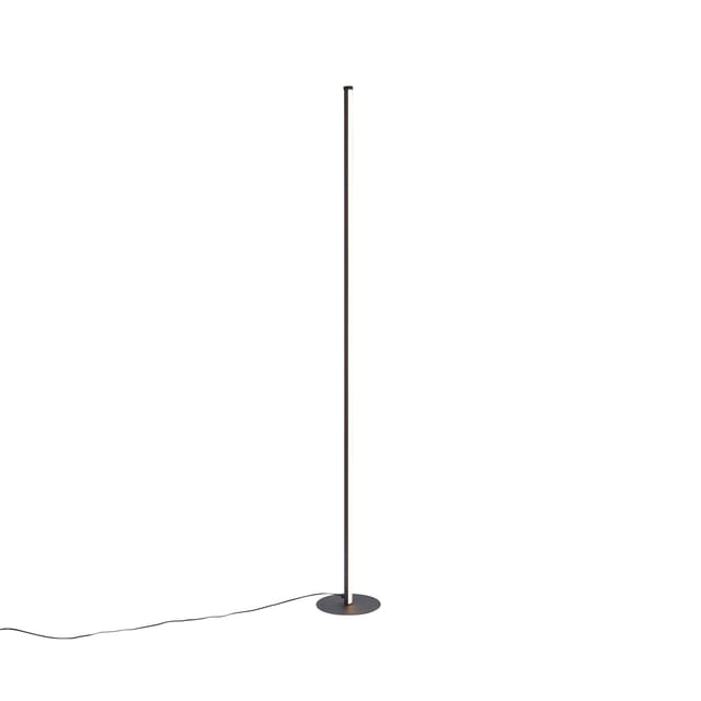 Qazqa Design Stehleuchte Schwarz Inkl. Led Mit Touch-dimmer -