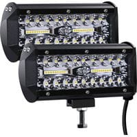 12v 300w 7" Led-arbeitsleuchte - Ip67 Wasserdichter Led-flutlichtstrahler, Leistungsstarke Spot- Und Flutlichtbeleuchtung Für Auto, Lkw, Traktor, Suv, Boot (2er-pack)
