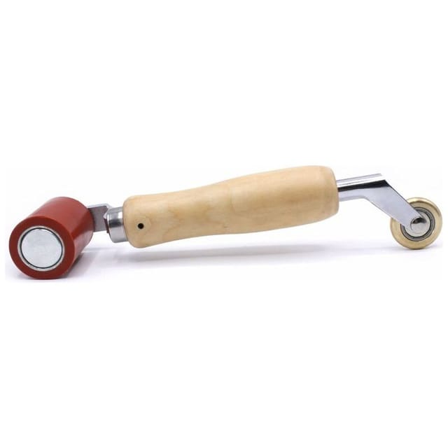 – Professionelle Andruckrolle – Kombination Aus 1 Silikonrolle Und 1 Messingrolle – 45 Mm Für Heißluftauslass – Dachdeckerwerkzeug