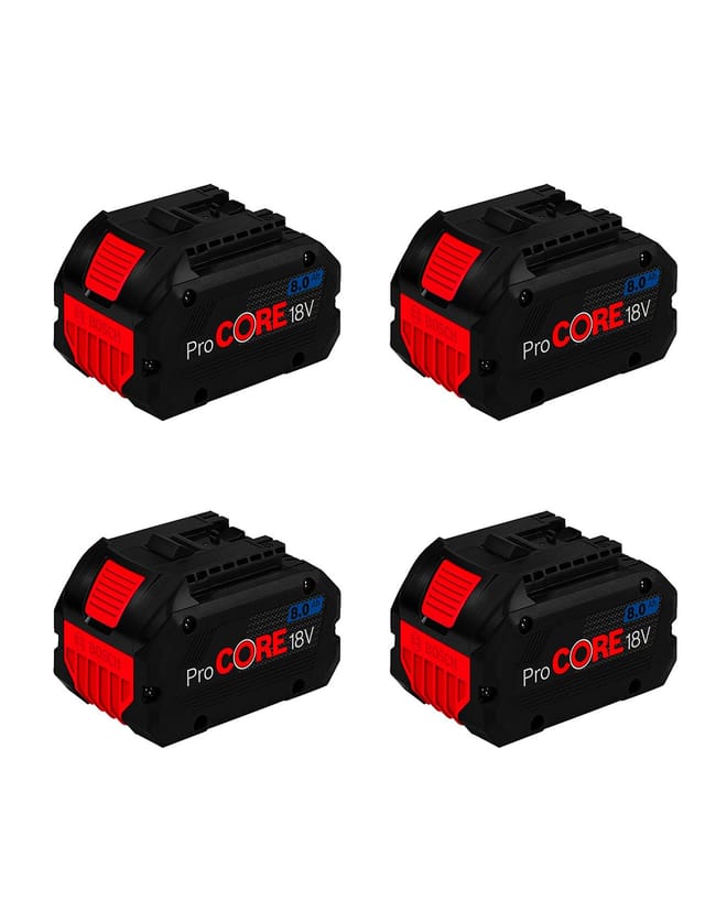 Pack Mit 4 Baterías Bosch Gba Procore (18v - 8,0 Ah)