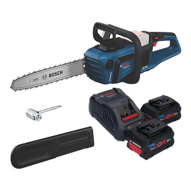 Bosch Gke 18v-40 Professional Akku Kettensäge 18 V 40 Cm Brushless + 2x Procore Akku 8,0 Ah + Ladegerät