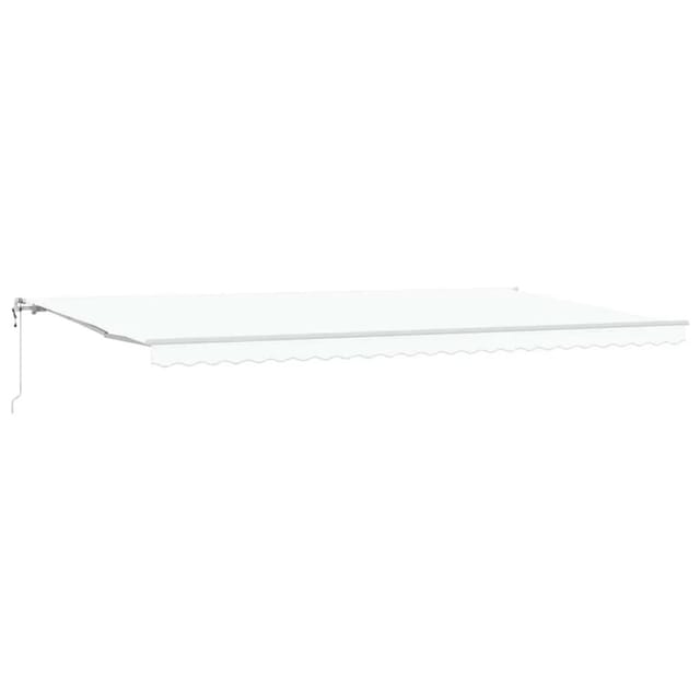 Einziehbare Markise 600 × 350 Cm Weiß Vidaxl