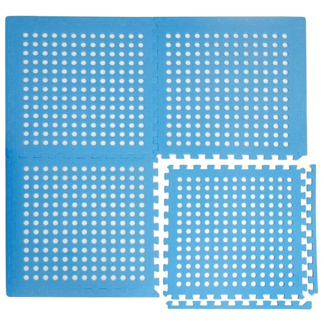 eyepower Poolmatte 62 x 62 cm 4er Set Blau