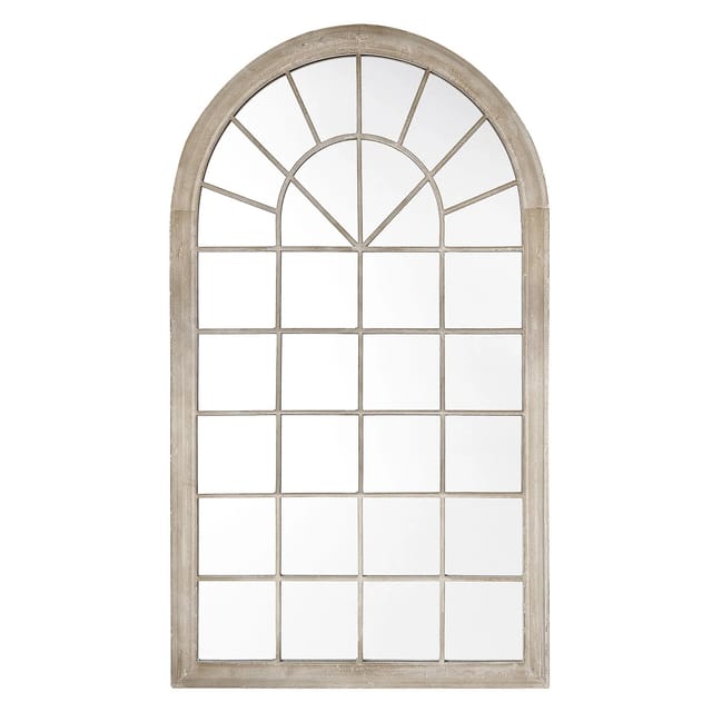 Beliani Wandspiegel TREVOL Taupe 5x77x130