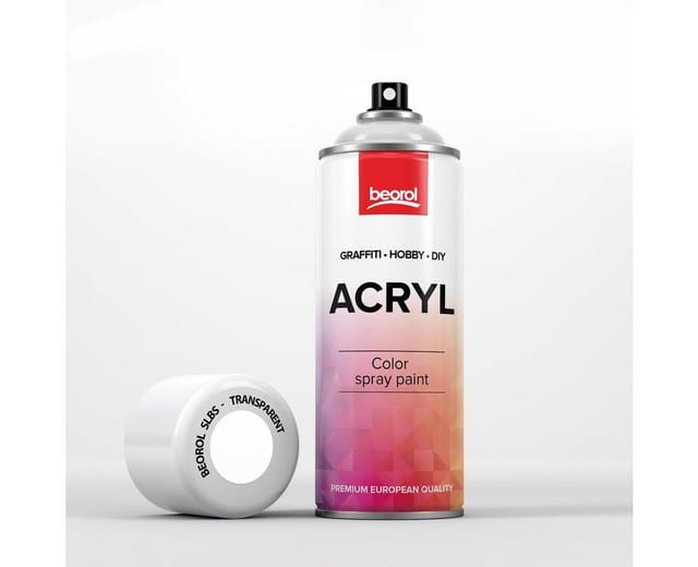 BigDean Sprühlack Klarlack transparent, glänzend - 400ml Spraydose Acryllack Glanz Lack, Acryllack, Hohe Deckkraft, 400ml Sprühdose