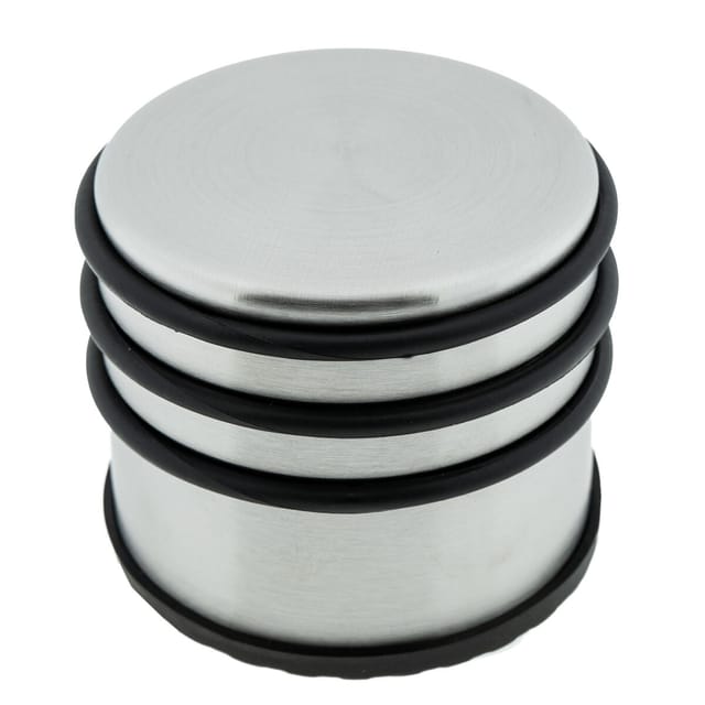 1 x Türstopper gummiert Ø 94 x 80 mm hoch silber