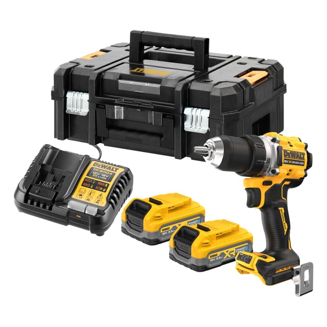Dewalt Akku-bohrschrauber Dcd800s2t, 18v, 2x 3,5 Ah Powerstack Und Ladegerät Im Tstak