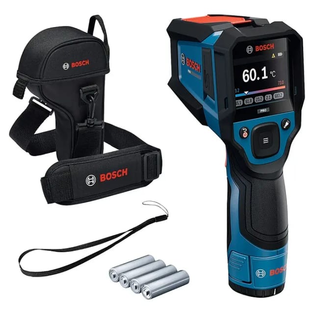 Bosch Thermodetektor Gis 12v-800-16 Inkl. Batterie-adapter Und Tasche