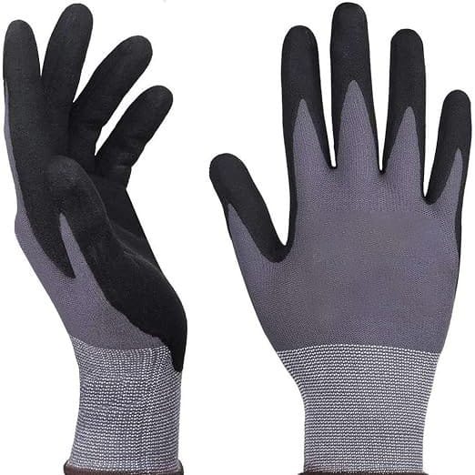 Arbeitshandschuhe. Bequem, Größe M, Elastisch, Guter Grip, Matte Oberfläche, Ölbeständig, Rutschfest, Atmungsaktiv, Weich Und Komfortabel. Geeignet Für Maschinenwartung Und Gartenarbeiten.