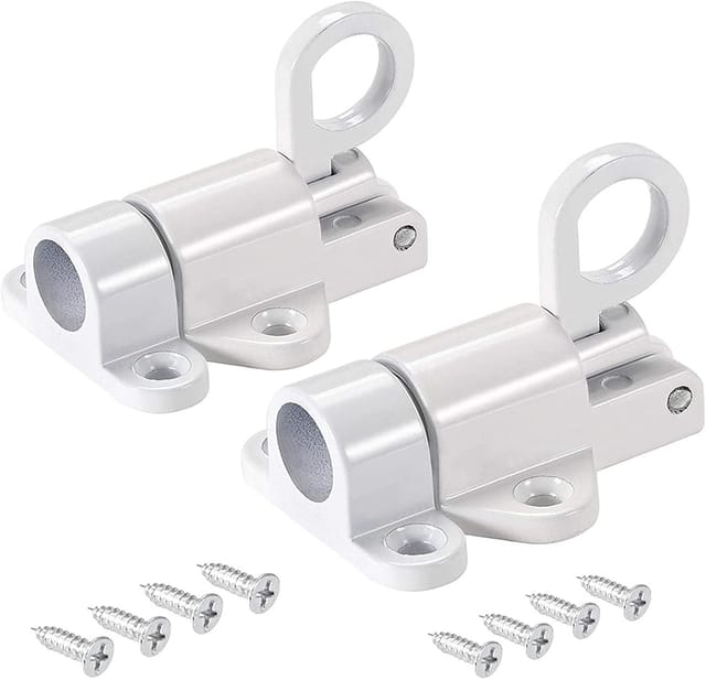 Aluminium-riegel, Federbelastete Riegel, Für Fenster, Schuppen, Türen, Badezimmer, Schlafzimmer – Weiß