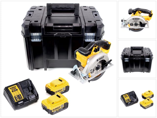 Dcs 391 M2 Akku Kreissäge 18 V 165 Mm + 2x Akku 4,0 Ah + Ladegerät + Sägeblatt + Tstak - Dewalt