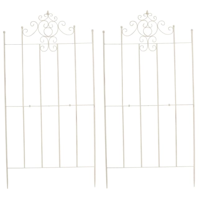 2er Set Rankgitter Paula 170 X 86 Cm Antik-creme