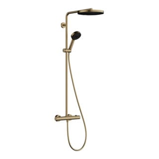Hansgrohe Pulsify S Puro - Brauseset Mit Thermostat, Durchmesser 26 Cm, 3 Strahlarten, Bronze Gebürstet 24237140