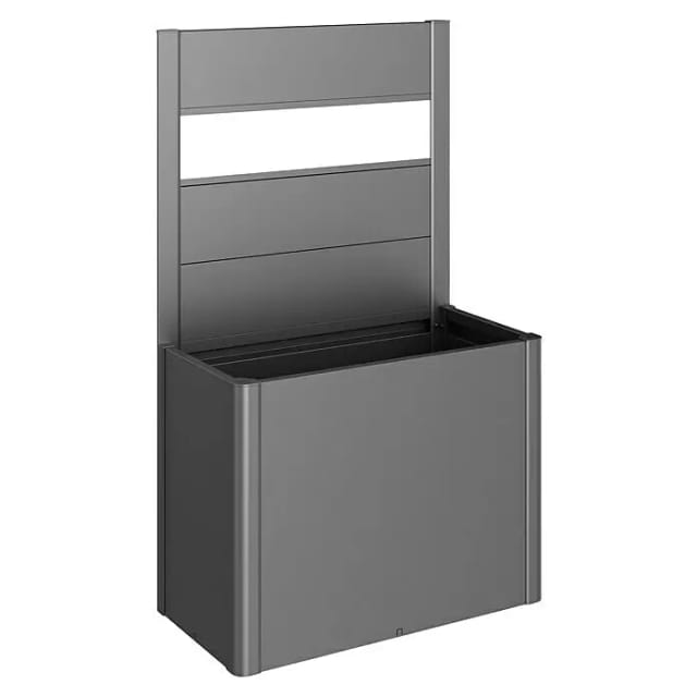 Biohort DaVinci Sichtschutzelement (Passend für: DaVinci Pflanzkasten Gr. 100, Dunkelgrau Metallic)