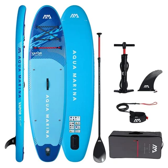 Aqua Marina SUP-Board-Set Vapor (L x B x H: 315 x 79 x 15 cm, Blau, Tragkraft: 140 kg)