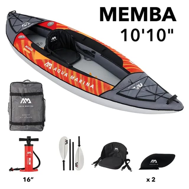 Aqua Marina Kajak Memba 10,10" (L x B: 330 x 90 cm, Geeignet für: 1 Person, Tragkraft: 110 kg)
