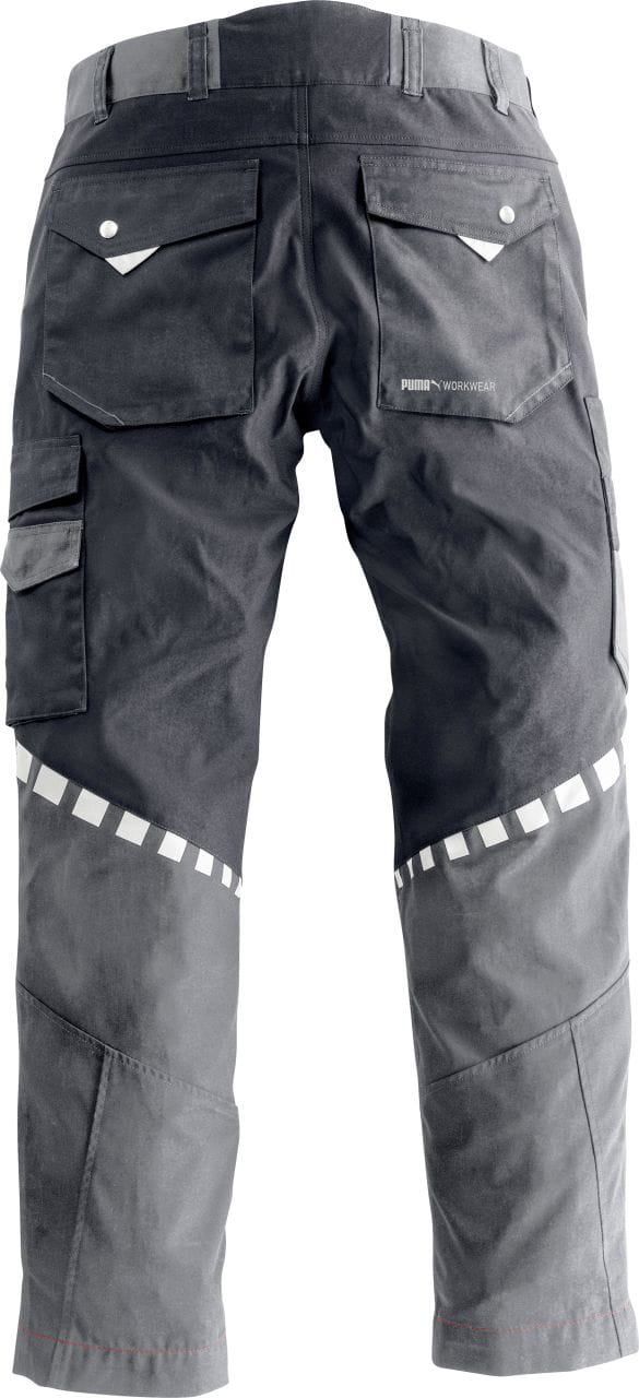 Puma Workwear Arbeitshose »Champ«, stahlgrau/carbon, Polyester, mit vorgeformtem, verstärktem Kniebereich