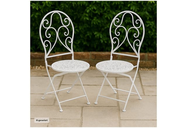HTI-Line Gartenstuhl 2er-Set Lani Weiß