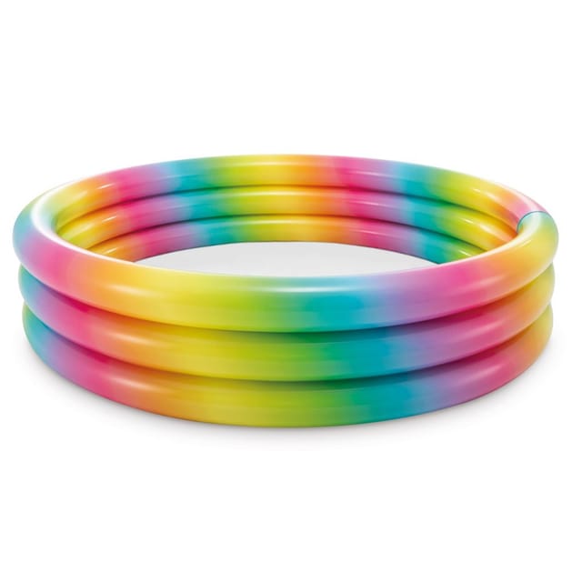 INTEX 58449NP - Planschbecken - Rainbow Ombre (168x38cm) Pool 3-Ring