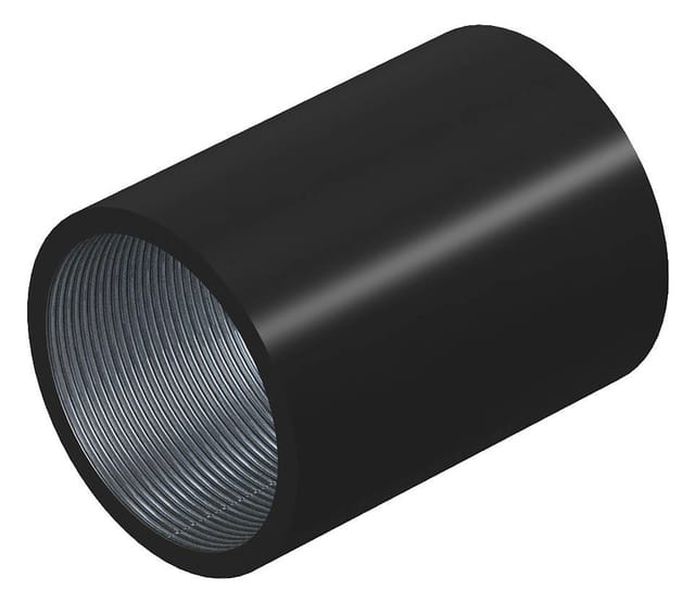 Obo Bettermann Stapa Gewindemuffe Mit Gewinde M20x1,5 Stahl Pes50 - Polyester/epoxid Tiefschwarz Ral 9005, 50 Stück, 2046523