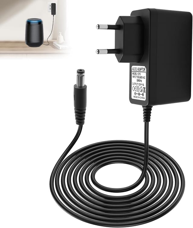 Jssevn Universal-netzteil 12v 1a 1m, Universelles Netzteil Ac 100-240v 50/60hz Dc 5,5x2,5mm Ladegerät, Kompatibel Mit Tv-router