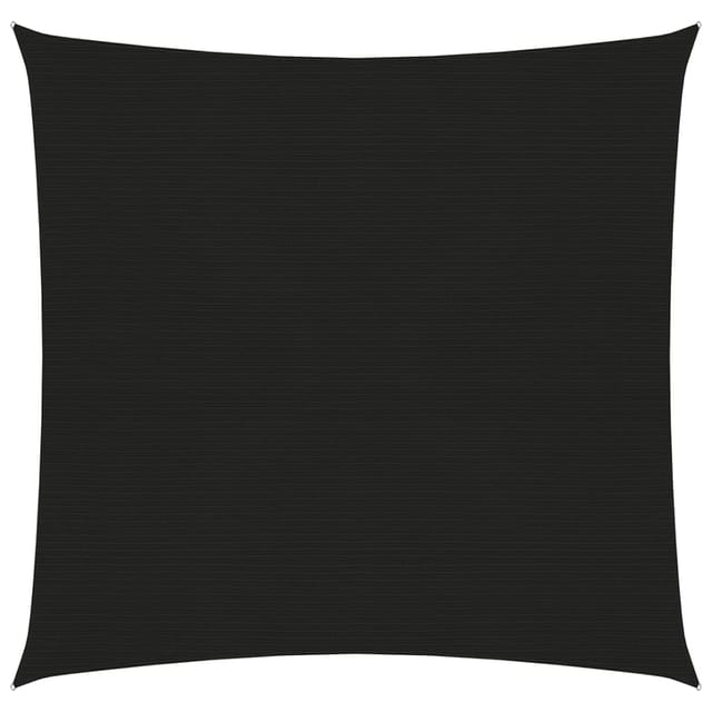 Sonnensegel 160 G/m² Schwarz 6x6 M Hdpe Vidaxl